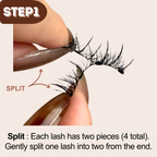2D Hybrid Style Alashia Magnetic Eyelashes  - No Glue, Reusable & Waterproof