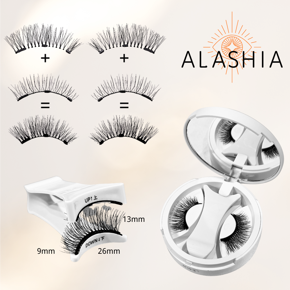 Alashia Soft Magnetic Eyelashes Kit – No Glue, Reusable, Waterproof & Easy 3s Wear