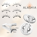 K Pop Idol Style Alashia Magnetic Eyelashes - No Glue, Reusable & Waterproof